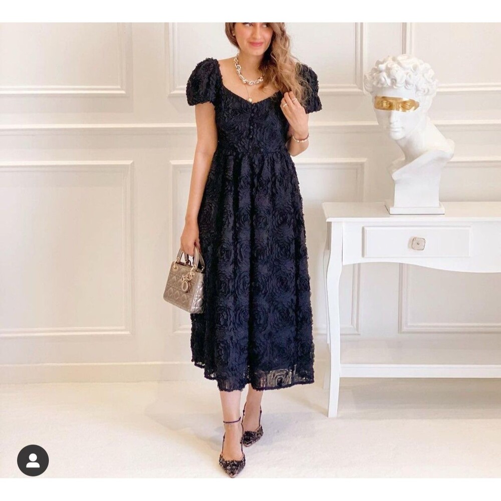 ZARA TEXTURED WEAVE DRESS